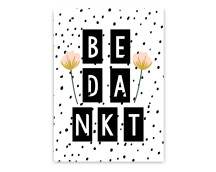 Wenskaart - Bedankt