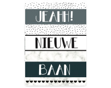 Wenskaart - Nieuwe baan