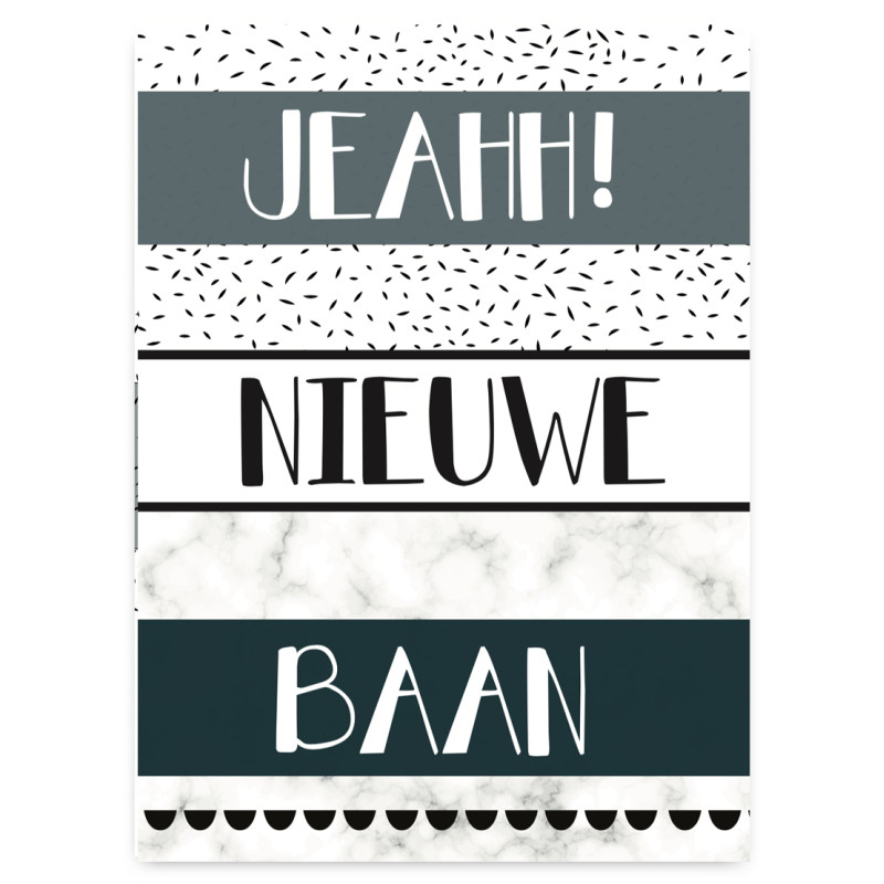 Wenskaart - Nieuwe baan Wenskaart - Nieuwe baan