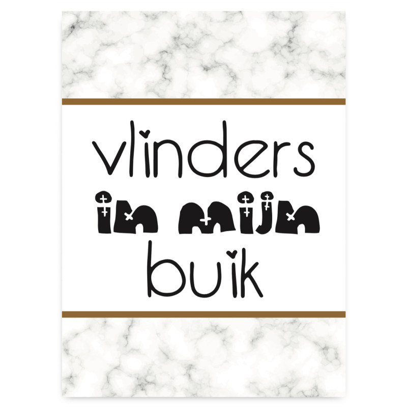 Wenskaart - Vlinders