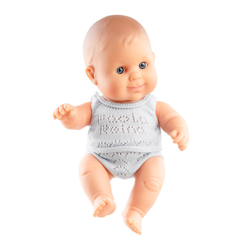 Pop Puppegie blank jongen/ondergoed (doos) Pop Puppegie blank jongen/ondergoed (doos)