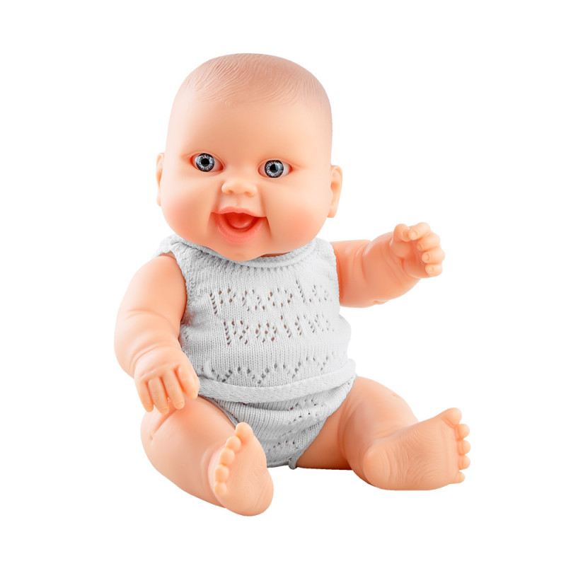 Pop Puppegie blank meisje/lach/ondergoed (doos)