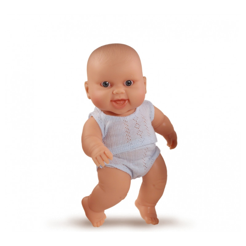 Pop Puppegie blank jongen/lach/ondergoed (doos) Pop Puppegie blank jongen/lach/ondergoed (doos)