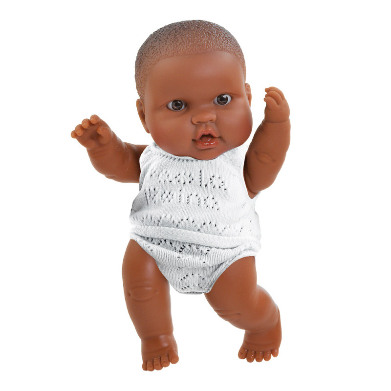 Pop Puppegie donker jongen/ondergoed (doos) Pop Puppegie donker jongen/ondergoed (doos)