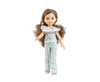 Pop Amigas Carmen donkerbr.krull.(32cm)