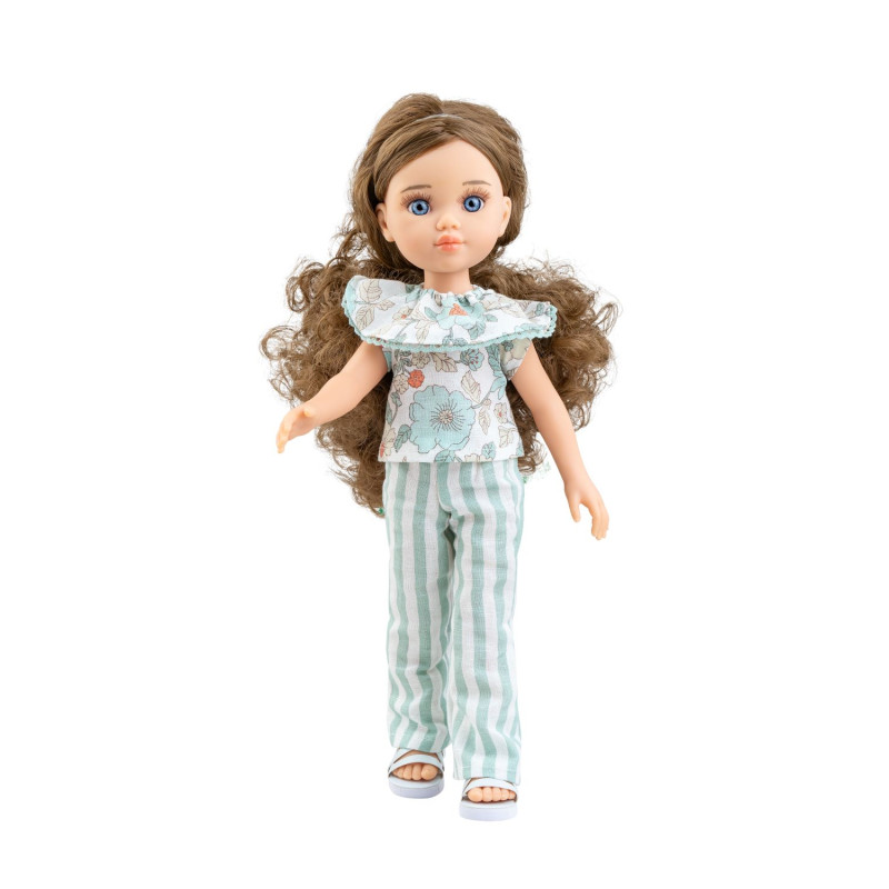 Pop Amigas Carmen donkerbr.krull.(32cm)