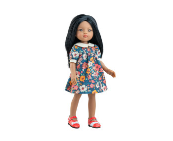 Pop Amigas Meily lang zwart haar (32 cm)