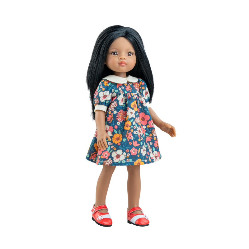 Pop Amigas Meily lang zwart haar (32 cm)