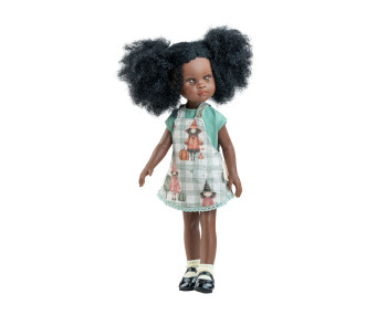 Pop Amigas Nora krullend zwart haar (32 cm)