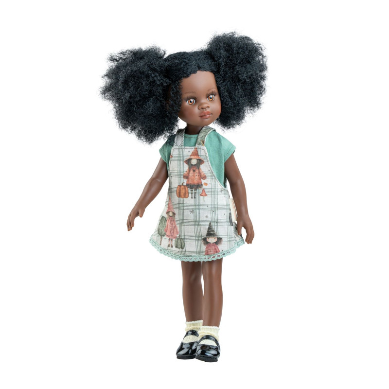 Pop Amigas Nora krullend zwart haar (32 cm) Pop Amigas Nora krullend zwart haar (32 cm)