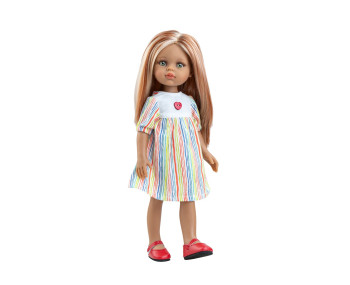 Pop Amigas Caya rood haar/highlights (32 cm)