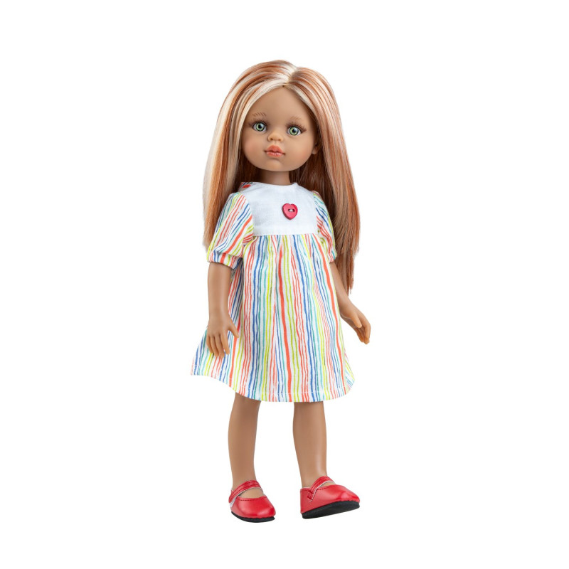 Pop Amigas Caya rood haar/highlights (32 cm)
