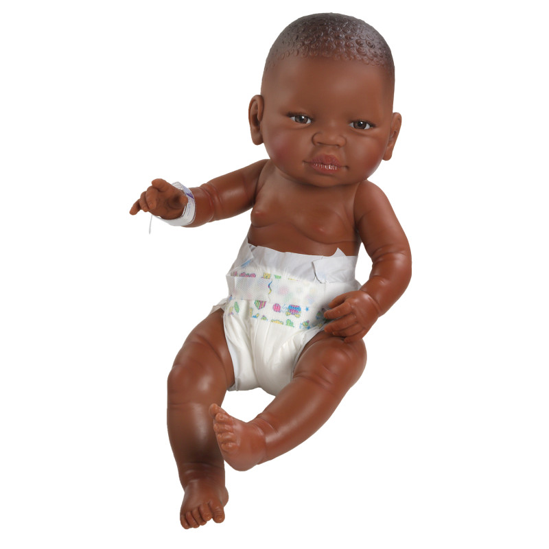 Pop Bebitos donkere jongen (42cm/luier) Pop Bebitos donkere jongen (42cm/luier)