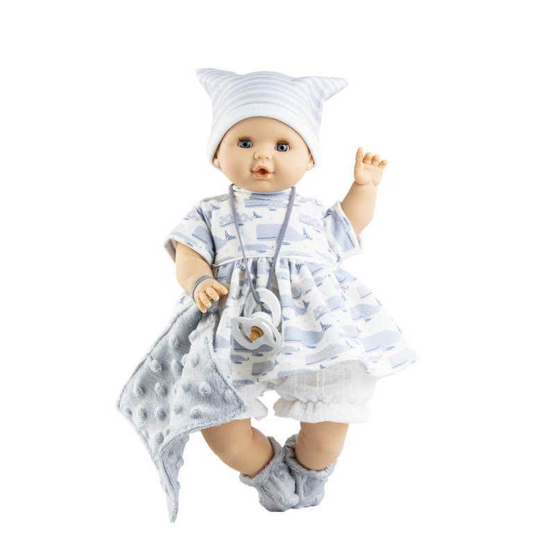 Pop Sonia (walvis) met mechanisme (36cm) Pop Sonia (walvis) met mechanisme (36cm)