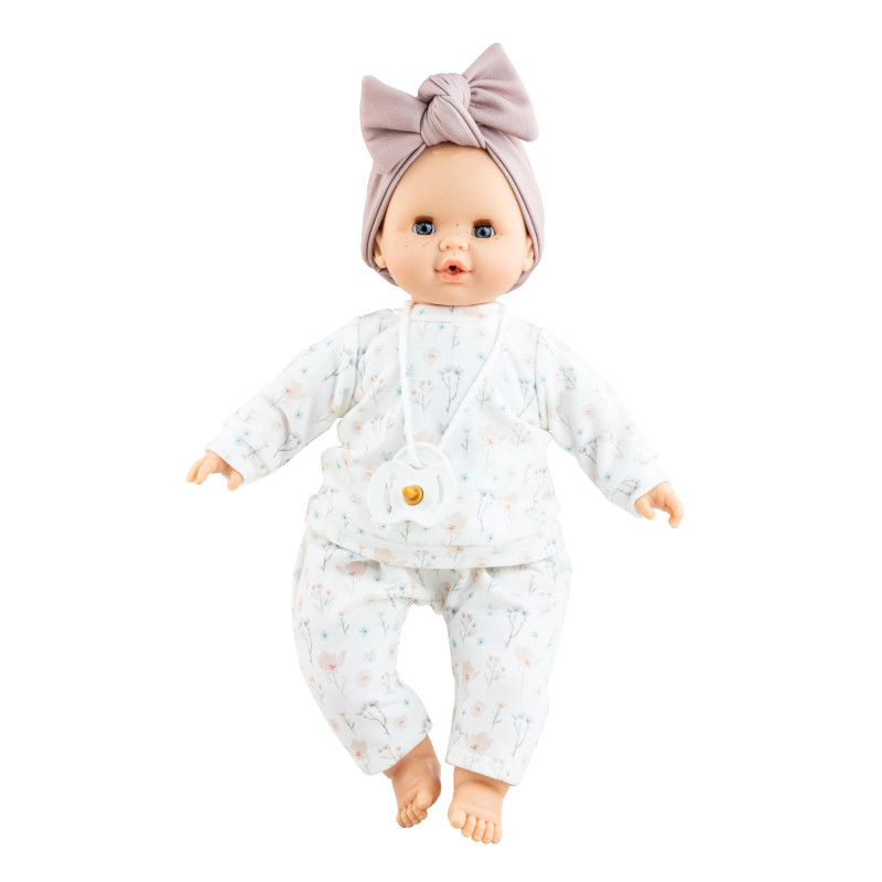 Pop Sonia (bloemprint) met mechanisme (36 cm) Pop Sonia (bloemprint) met mechanisme (36 cm)