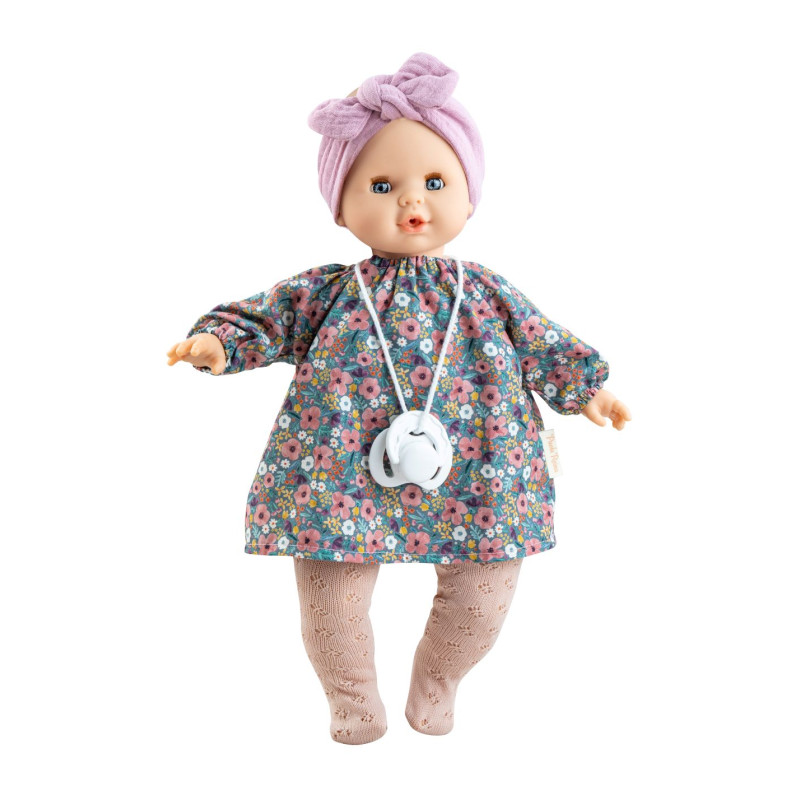 Pop Sonia (gebloemde jurk) met mechanisme (36 cm) Pop Sonia (gebloemde jurk) met mechanisme (36 cm)
