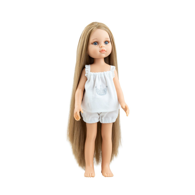 Pop Amigas Pijamas Carla lang haar (32cm Pop Amigas Pijamas Carla lang haar (32cm