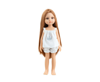 Pop Amigas Pijamas Christi roodbruin lang haar(32cm)