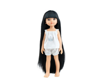 Pop Amigas Pijamas Liu zwart haar (32 cm)