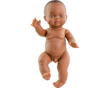 Pop Gordi jongen (bloot/donker/34cm)