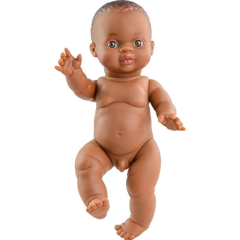 Pop Gordi jongen (bloot/donker/34cm)