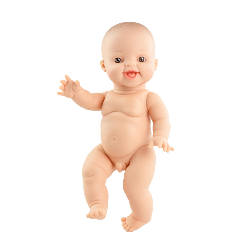 Pop Gordi jongen (bloot/lachend/34cm)