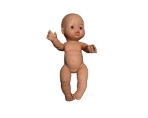 Pop Gordi meisje (bloot/sproetjes/34cm) bruine ogen