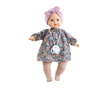 Pop Sonia (gebloemde jurk) zonder mechanisme (36 cm)