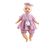 Pop Sonia (lichtroze jurk) zonder mechanisme (36 cm)