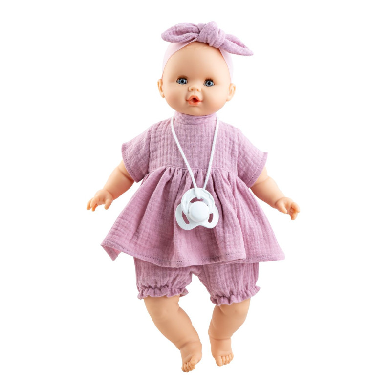 Pop Sonia (lichtroze jurk) zonder mechanisme (36 cm) Pop Sonia (lichtroze jurk) zonder mechanisme (36 cm)