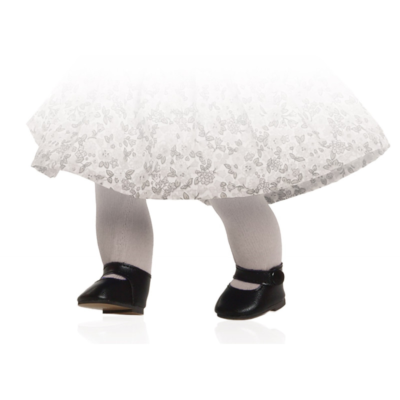 Poppenschoenen Amigas zwart/knoop (32cm) Poppenschoenen Amigas zwart/knoop (32cm)