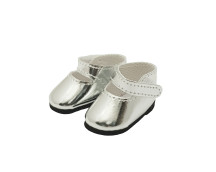 Poppenschoenen Amigas zilver (32cm)