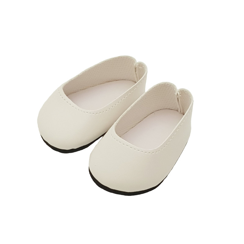Poppenschoenen Soy Tu wit (42cm)
