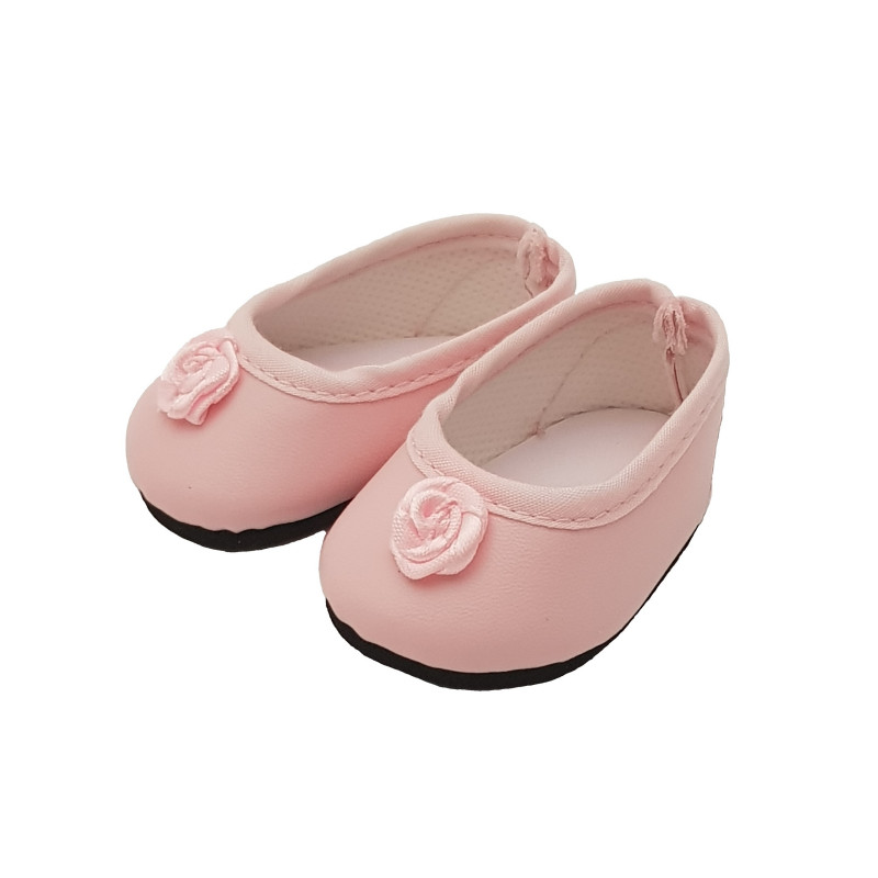 Poppenschoenen Soy Tu roze/roosje (42cm)