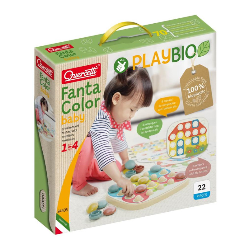 Play Bio - FantaColor Baby insteekmozaïek (22-delig) Play Bio - FantaColor Baby insteekmozaïek (22-delig)