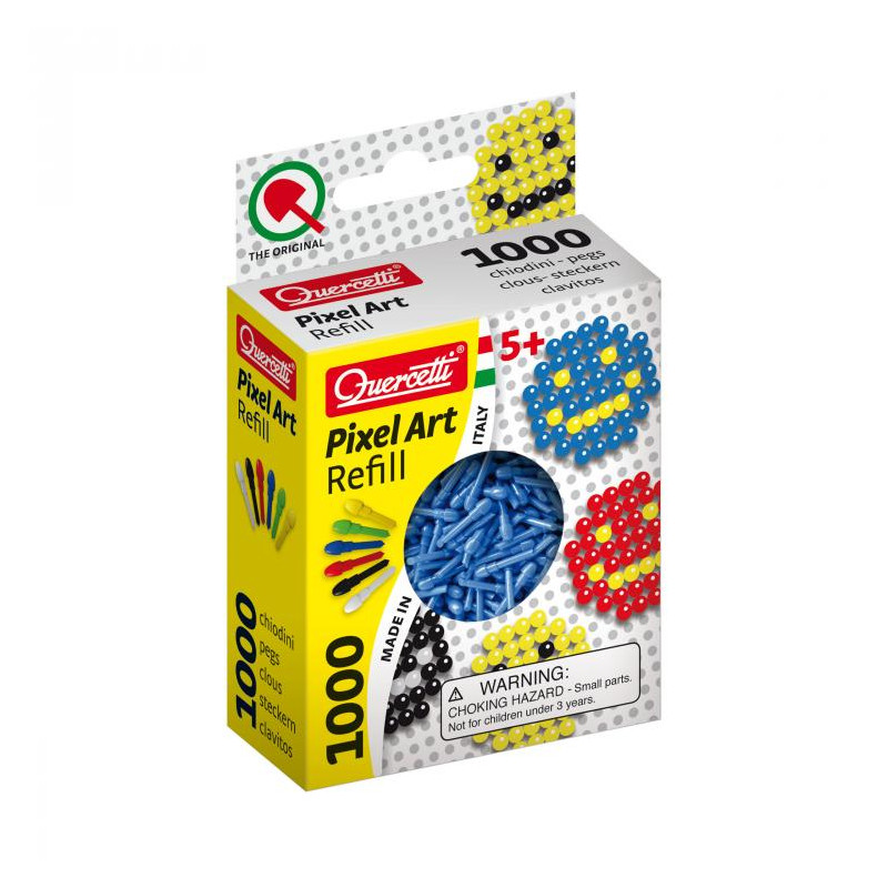 Refill pixel art blauw 1000 st.