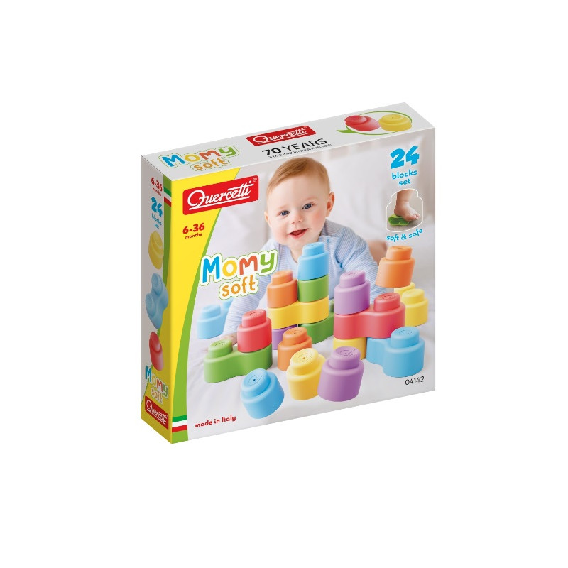 Momy Soft stapelblokken (24st.)
Momy Soft stapelblokken (24st.)