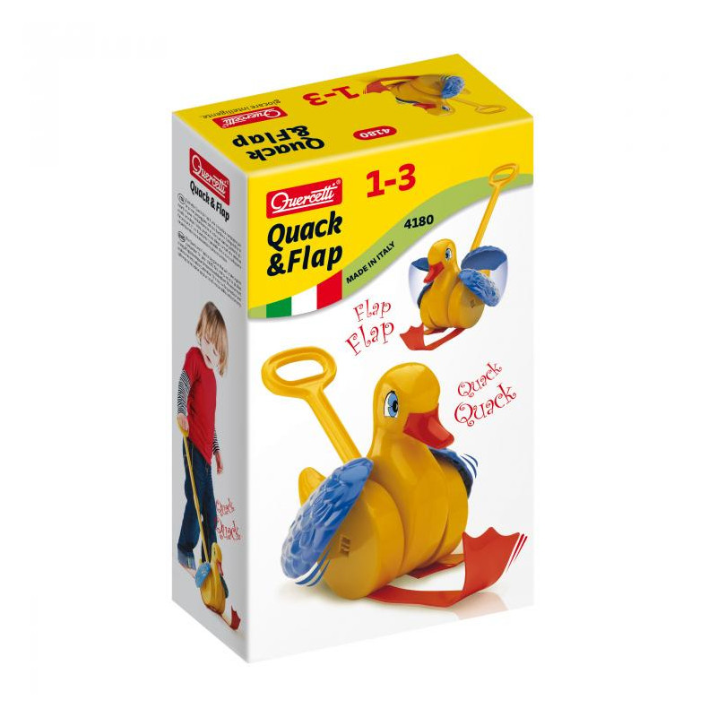 Duwstok eend met geluid Duwstok eend met geluid