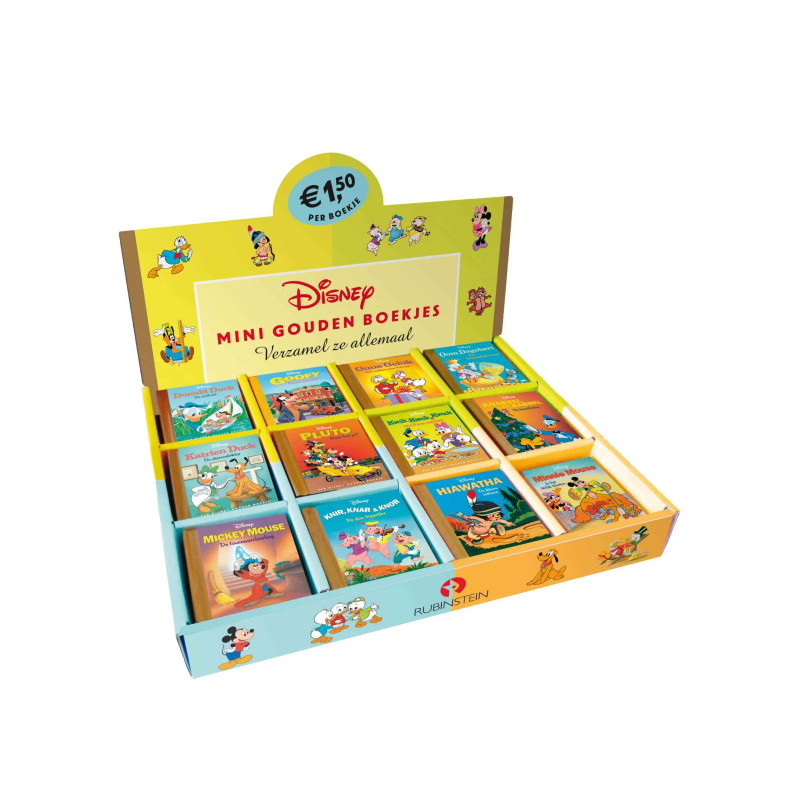 Disney Mini Gouden Boekjes – Display met 12 x 5 titels Disney Mini Gouden Boekjes – Display met 12 x 5 titels