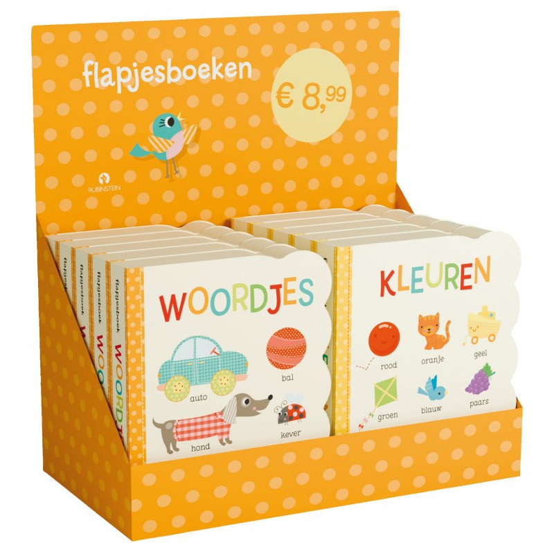 Display met 5x Woordjes en 5x Kleuren Display met 5x Woordjes en 5x Kleuren