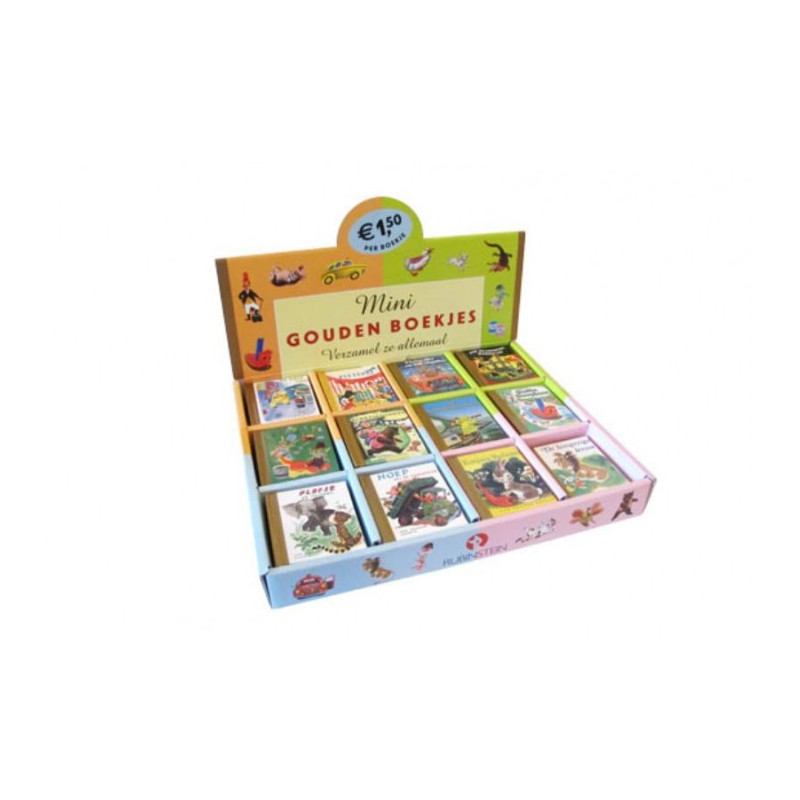 Klassieke Mini Gouden Boekjes - Display met 12 x 5 titels