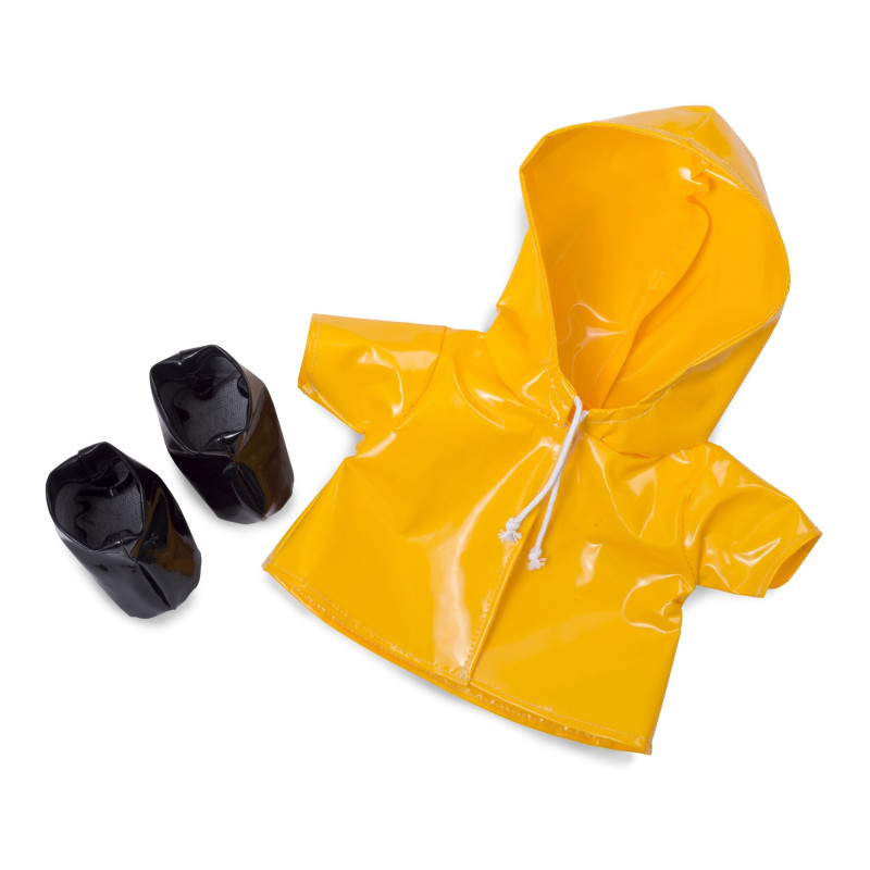 Poppenkleertjes Cutie - rainy day set (op hanger) Poppenkleertjes Cutie - rainy day set (op hanger)