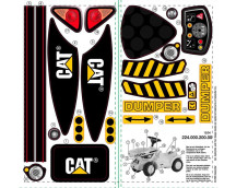 Stickervel Minitrac Dumper CAT