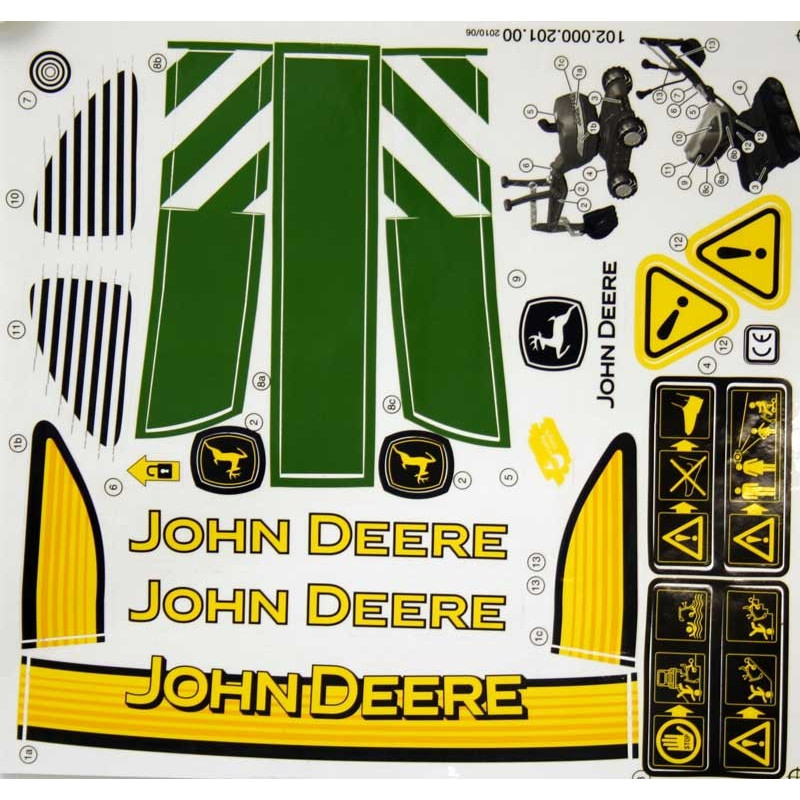 Stickervel RollyDigger John Deere