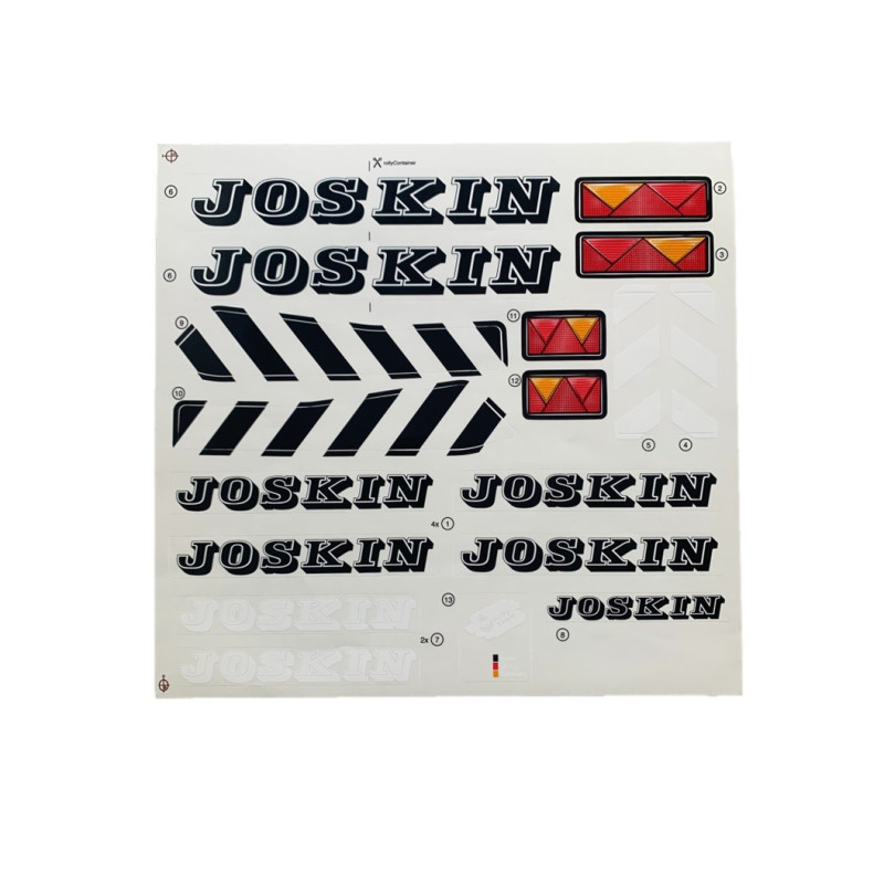 Stickervel Halfpipe trailer Joskin Stickervel Halfpipe trailer Joskin