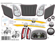 Stickervel Minitrac New Holland T6010
