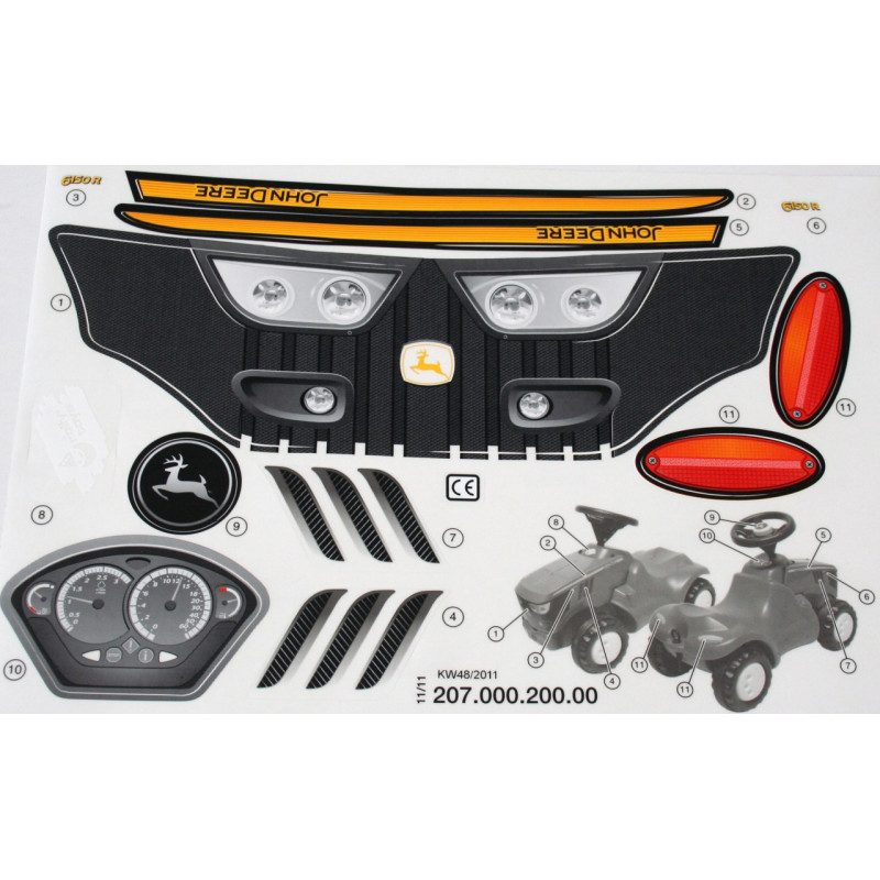 Stickervel Minitrac John Deere (2012) Stickervel Minitrac John Deere (2012)