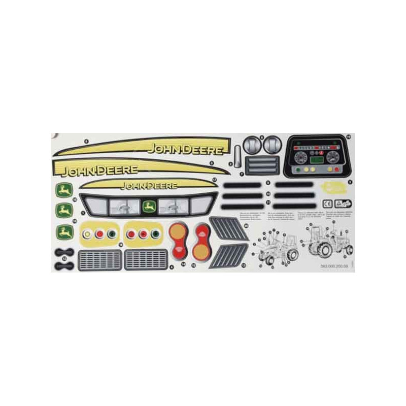 Stickervel X-trac John Deere Stickervel X-trac John Deere