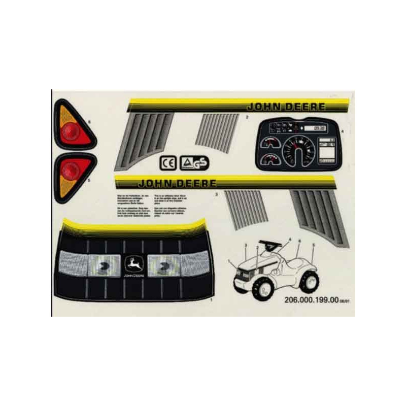 Stickervel Minitrac John Deere (09/08)