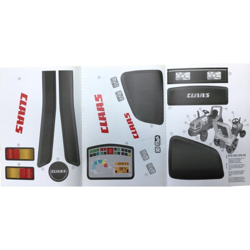 Stickervel Claas